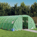 Seră cu cadru din oțel, verde, 56 m², 14x4x2 m - WALTI WALTI