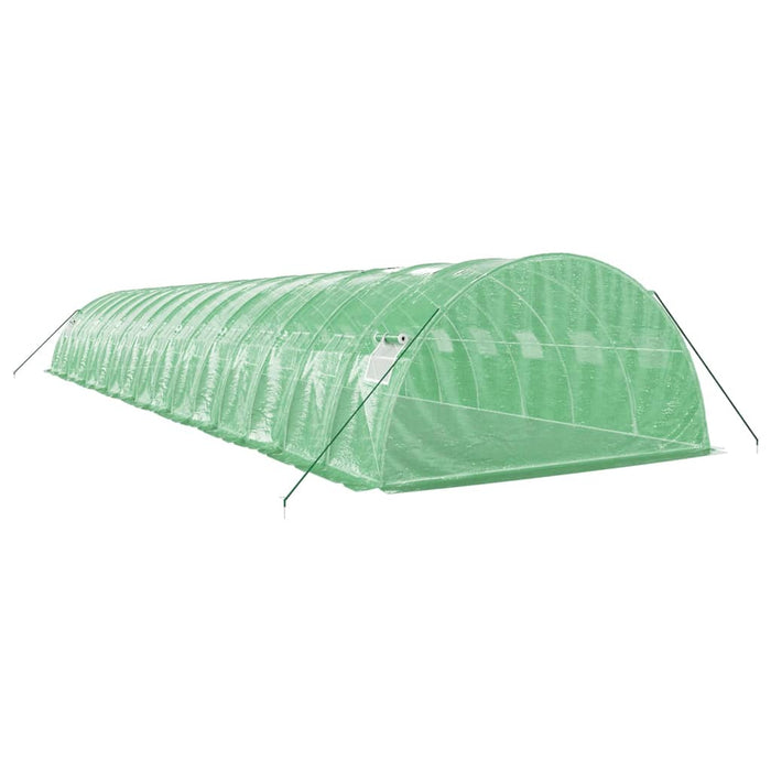 Seră cu cadru din oțel, verde, 64 m², 16x4x2 m - WALTI WALTI