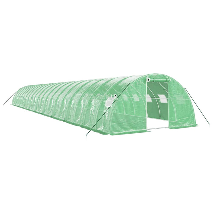 Seră cu cadru din oțel, verde, 80 m², 20x4x2 m WALTI