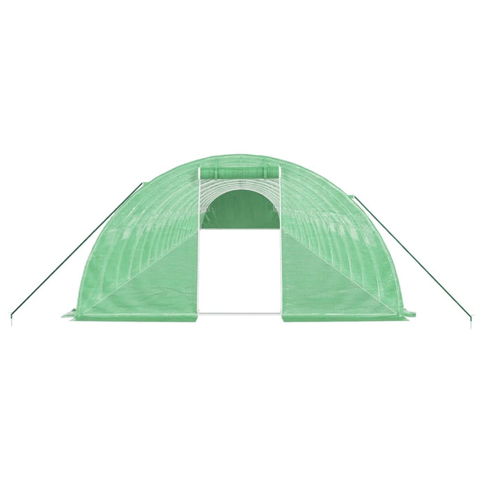 Seră cu cadru din oțel, verde, 80 m², 20x4x2 m WALTI