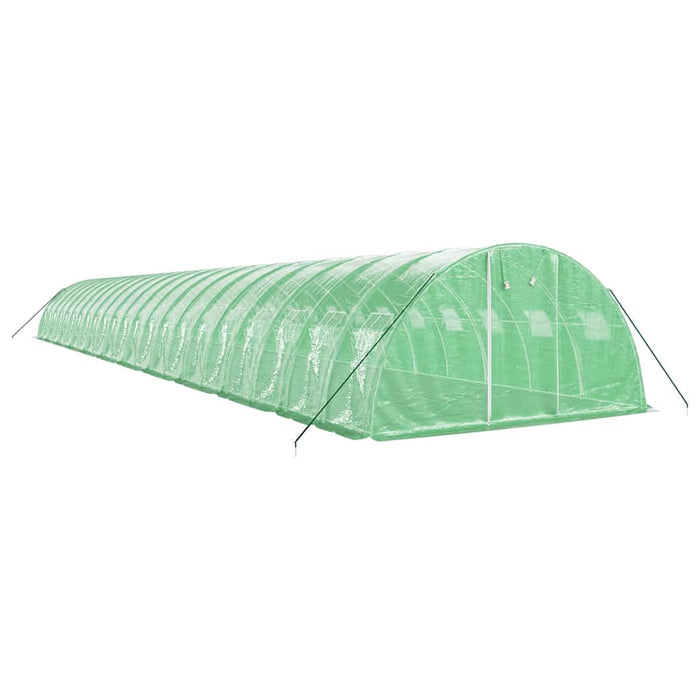 Seră cu cadru din oțel, verde, 88 m², 22x4x2 m WALTI