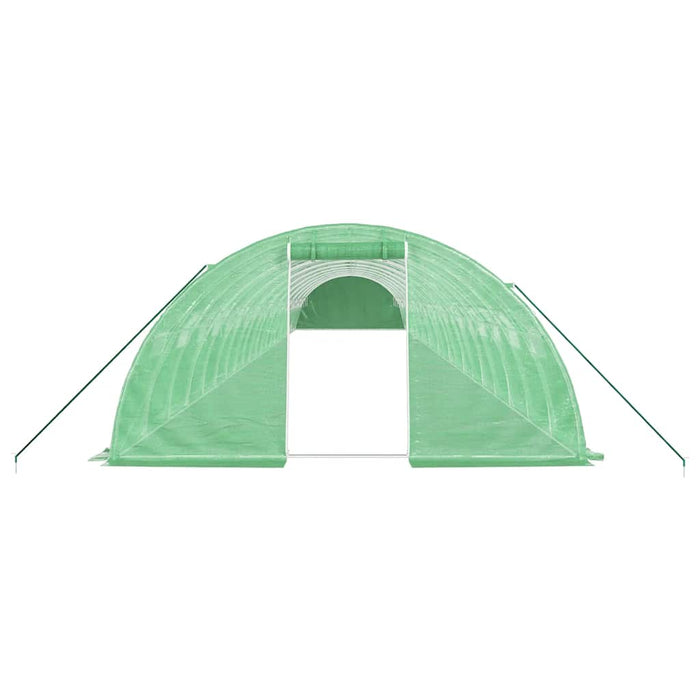 Seră cu cadru din oțel, verde, 88 m², 22x4x2 m WALTI