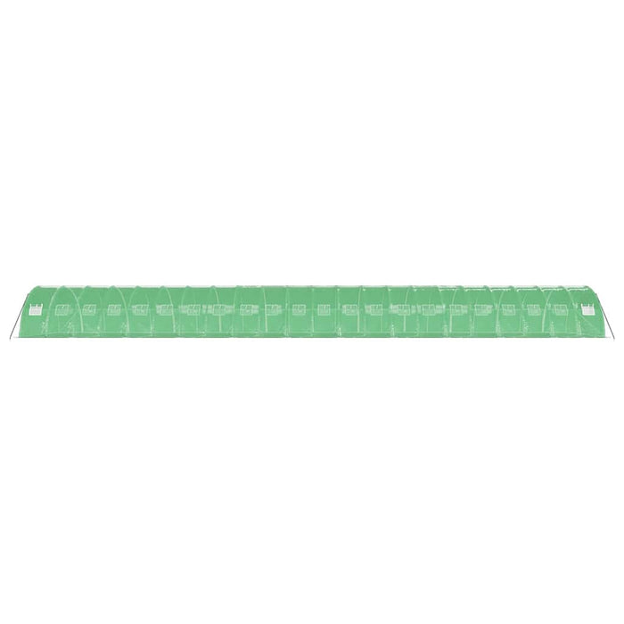 Seră cu cadru din oțel, verde, 88 m², 22x4x2 m WALTI