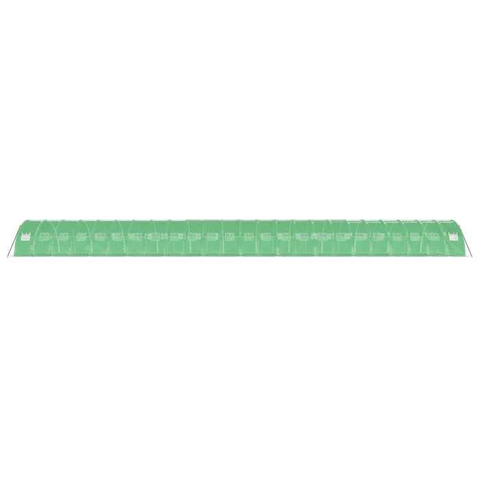 Seră cu cadru din oțel, verde, 96 m², 24x4x2 m WALTI