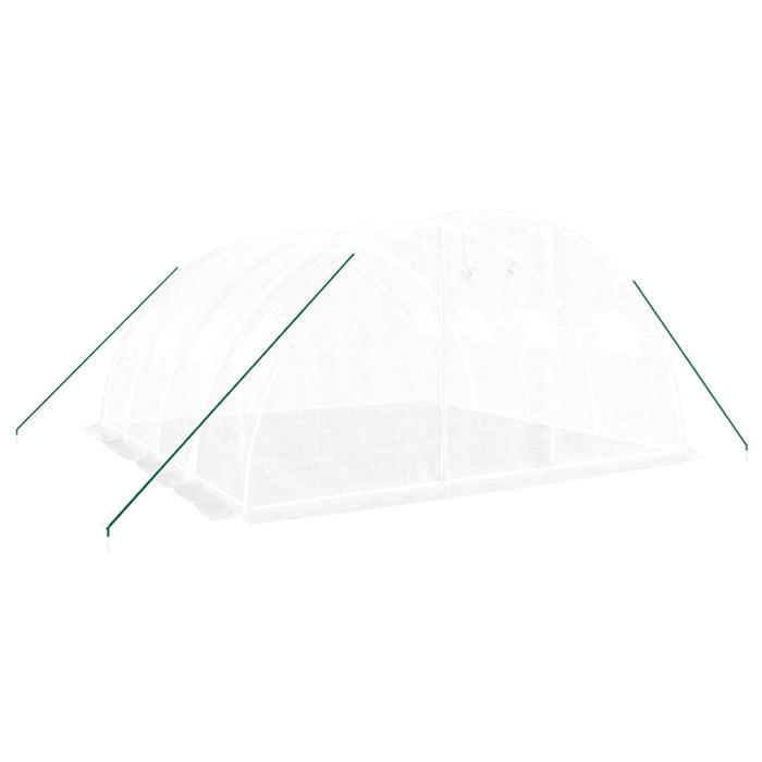 Seră cu cadru de oțel, albă, 16 m², 4x4x2 m WALTI