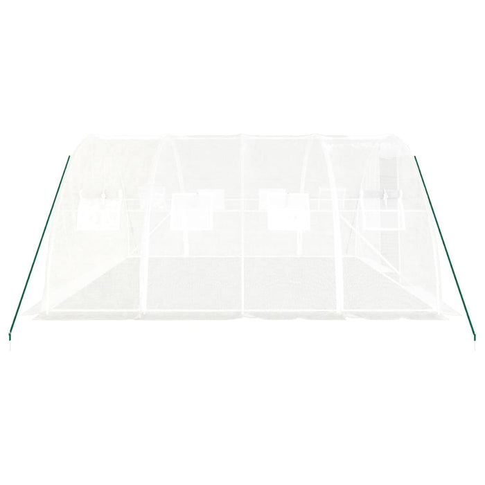 Seră cu cadru de oțel, albă, 16 m², 4x4x2 m WALTI