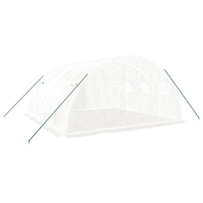Seră cu cadru de oțel, albă, 16 m², 4x4x2 m WALTI