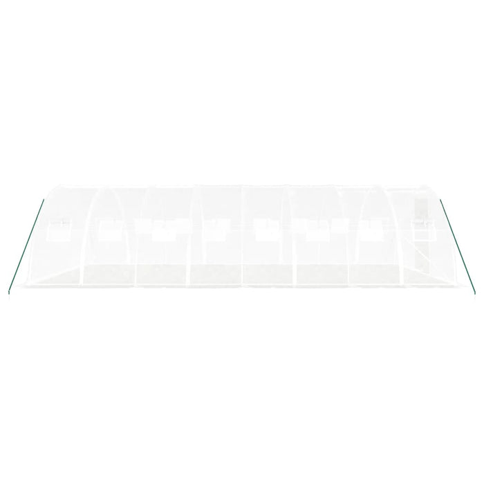 Seră cu cadru din oțel, alb, 32 m², 8x4x2 m - WALTI WALTI