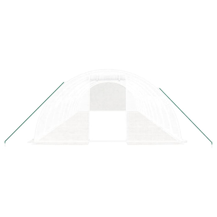 Seră cu cadru din oțel, alb, 40 m², 10x4x2 m - WALTI WALTI