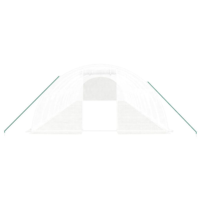 Seră cu cadru din oțel, alb, 48 m², 12x4x2 m - WALTI WALTI