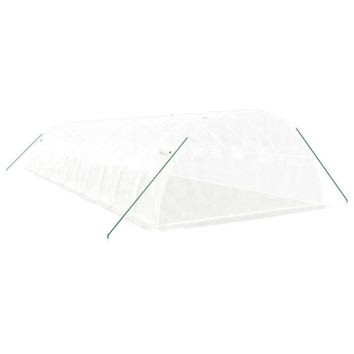 Seră cu cadru din oțel, alb, 48 m², 12x4x2 m - WALTI WALTI