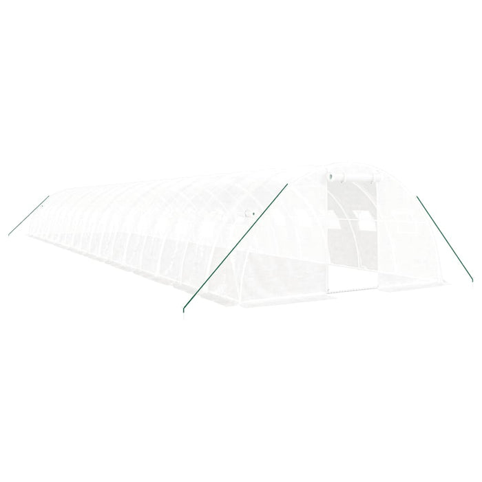 Seră cu cadru din oțel, alb, 72 m², 18x4x2 m - WALTI WALTI