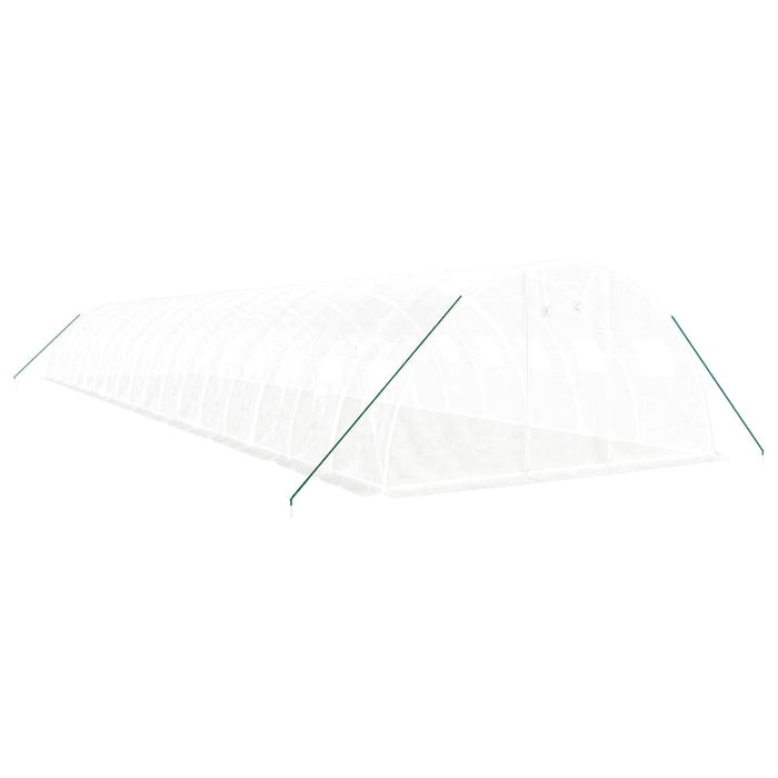 Seră cu cadru din oțel, alb, 72 m², 18x4x2 m - WALTI WALTI