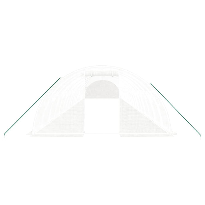 Seră cu cadru din oțel, alb, 72 m², 18x4x2 m - WALTI WALTI