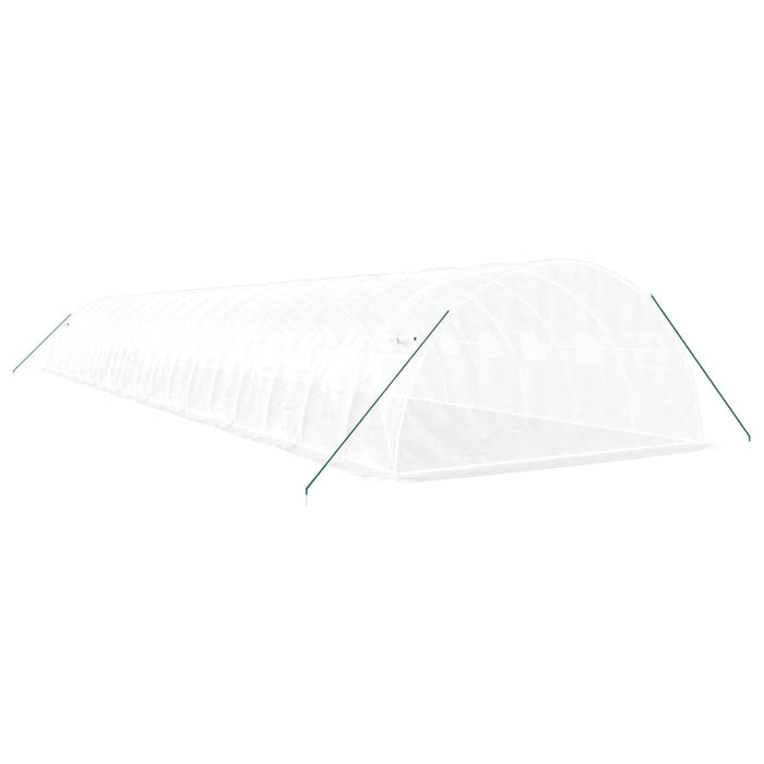 Seră cu cadru din oțel, alb, 72 m², 18x4x2 m - WALTI WALTI