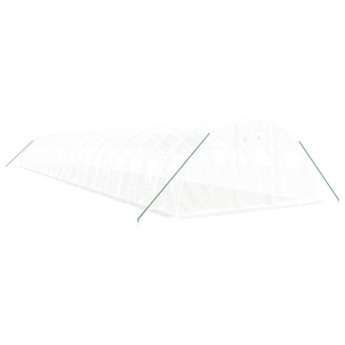 Seră cu cadru din oțel, alb, 80 m², 20x4x2 m - WALTI WALTI