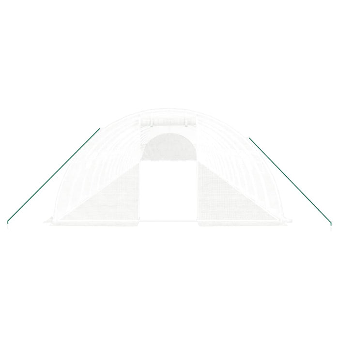 Seră cu cadru din oțel, alb, 80 m², 20x4x2 m - WALTI WALTI