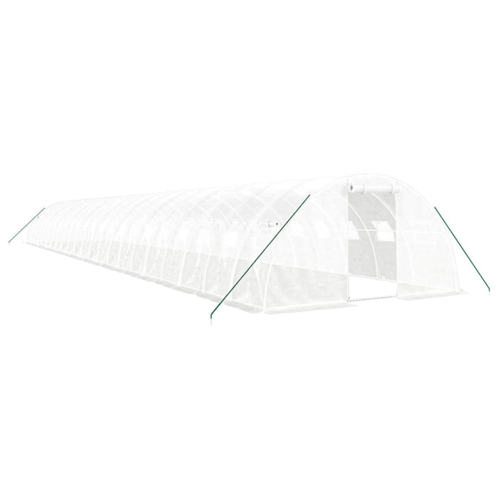 Seră cu cadru din oțel, alb, 88 m², 22x4x2 m - WALTI WALTI