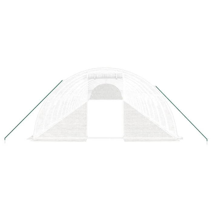 Seră cu cadru din oțel, alb, 88 m², 22x4x2 m - WALTI WALTI