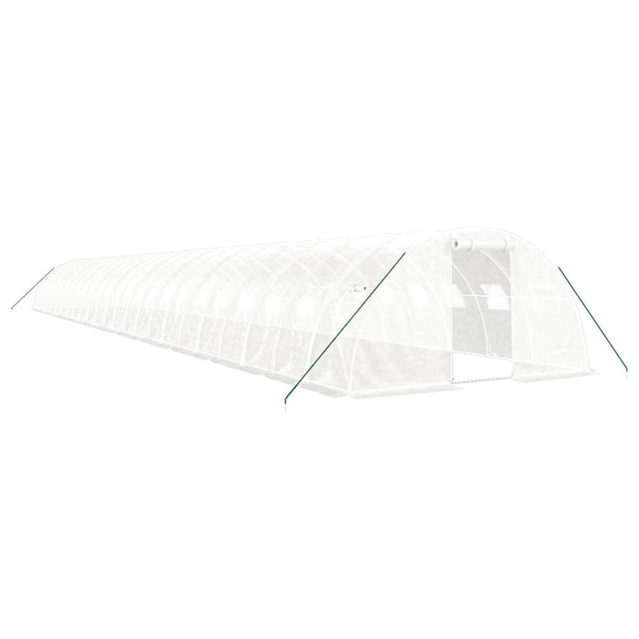 Seră cu cadru din oțel, alb, 96 m², 24x4x2 m - WALTI WALTI