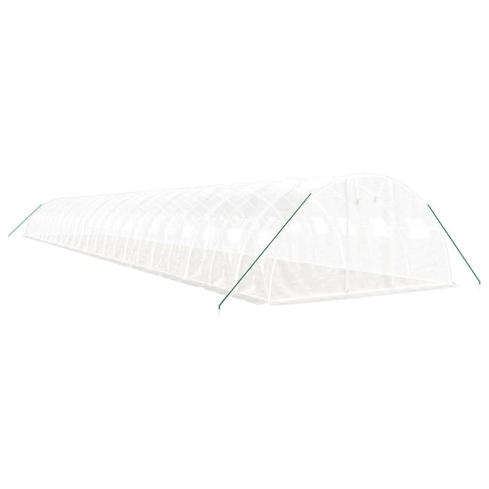 Seră cu cadru din oțel, alb, 96 m², 24x4x2 m - WALTI WALTI