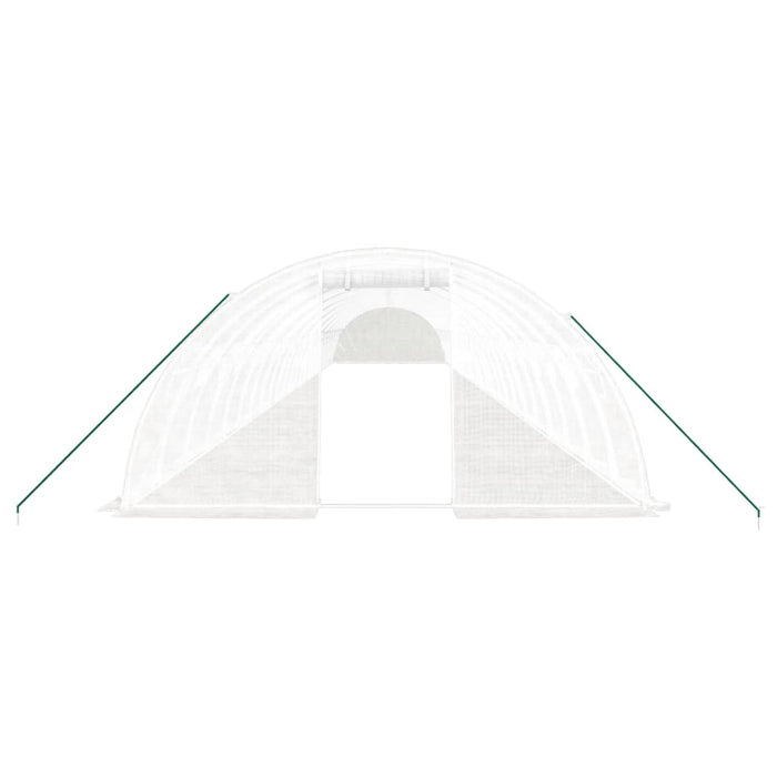 Seră cu cadru din oțel, alb, 96 m², 24x4x2 m - WALTI WALTI