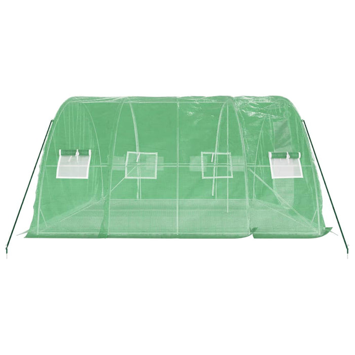 Seră cu cadru din oțel, verde, 20 m², 5x4x2,3 m - WALTI WALTI