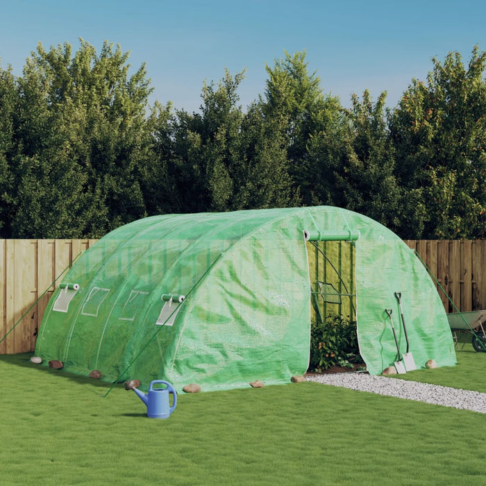 Seră cu cadru din oțel, verde, 20 m², 5x4x2,3 m - WALTI WALTI