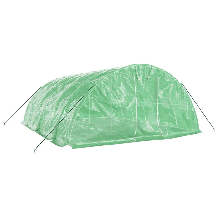 Seră cu cadru din oțel, verde, 30 m², 6x5x2,3 m - WALTI WALTI