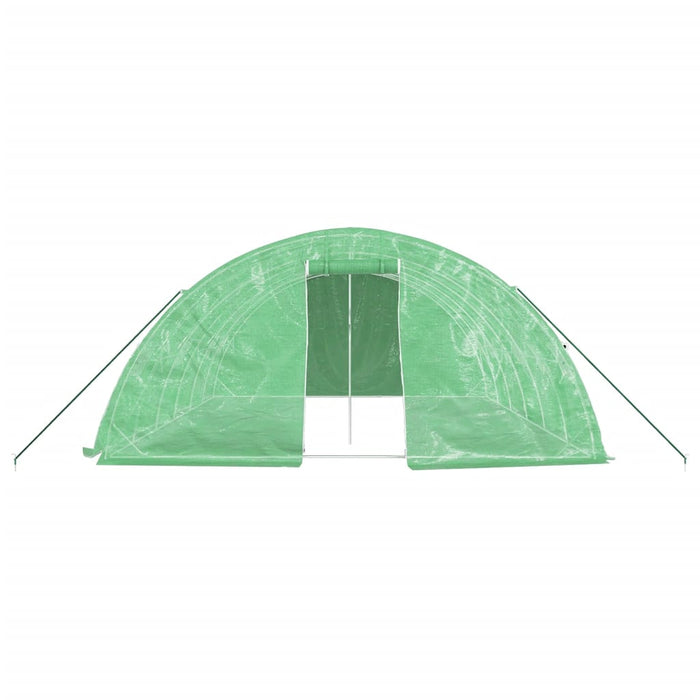 Seră cu cadru din oțel, verde, 30 m², 6x5x2,3 m - WALTI WALTI