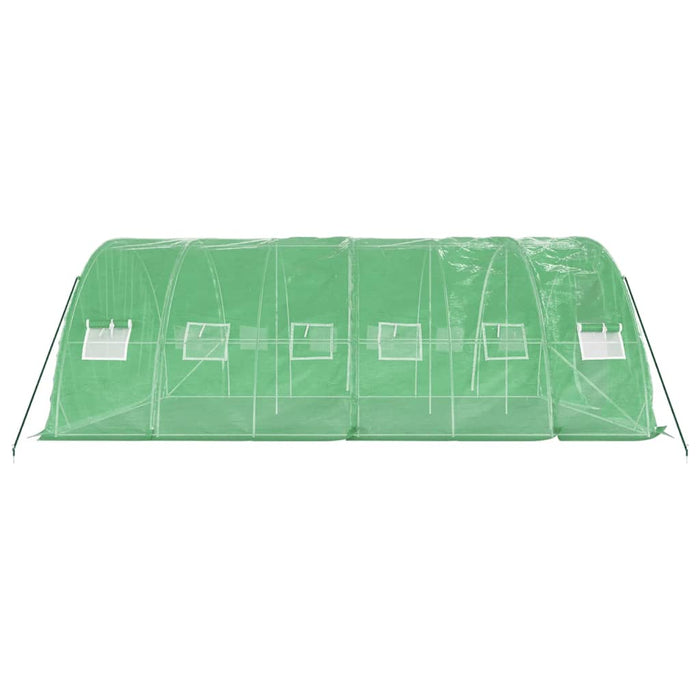 Seră cu cadru din oțel, verde, 30 m², 6x5x2,3 m - WALTI WALTI