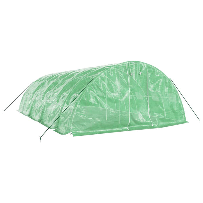 Seră cu cadru din oțel, verde, 40 m², 8x5x2,3 m - WALTI WALTI
