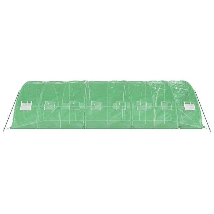 Seră cu cadru din oțel, verde, 40 m², 8x5x2,3 m - WALTI WALTI
