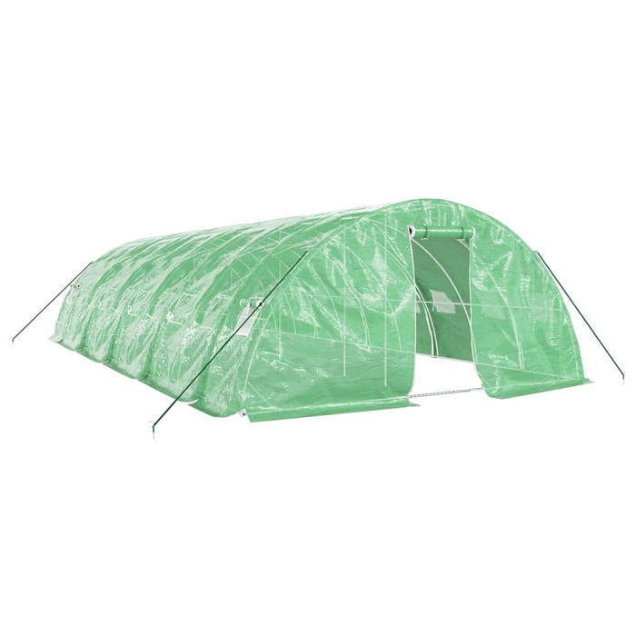 Seră cu cadru din oțel, verde, 50 m², 10x5x2,3 m - WALTI WALTI