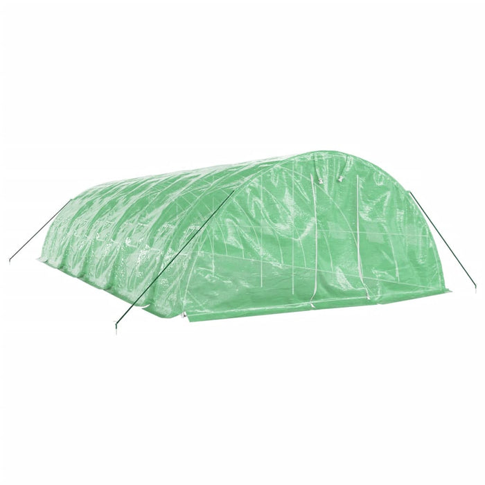 Seră cu cadru din oțel, verde, 50 m², 10x5x2,3 m - WALTI WALTI
