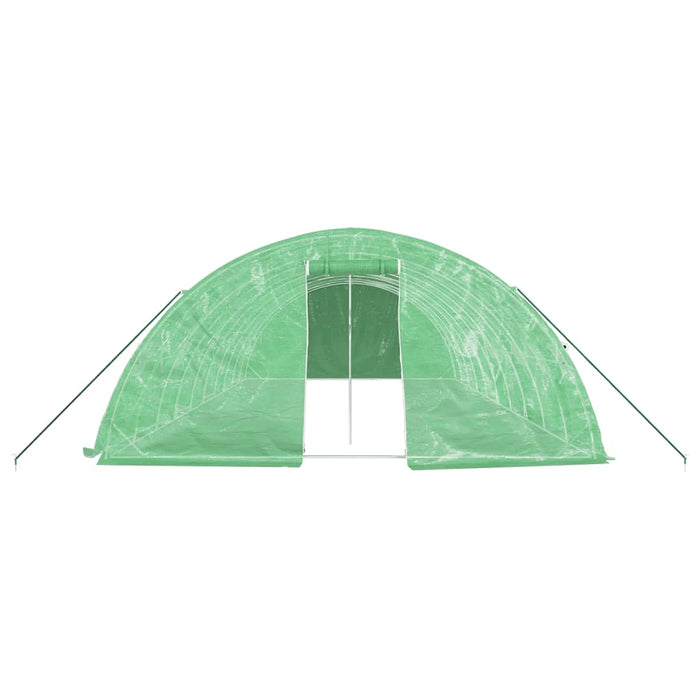 Seră cu cadru din oțel, verde, 50 m², 10x5x2,3 m - WALTI WALTI