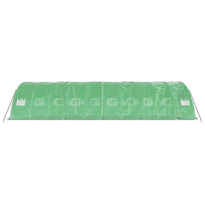 Seră cu cadru din oțel, verde, 50 m², 10x5x2,3 m - WALTI WALTI