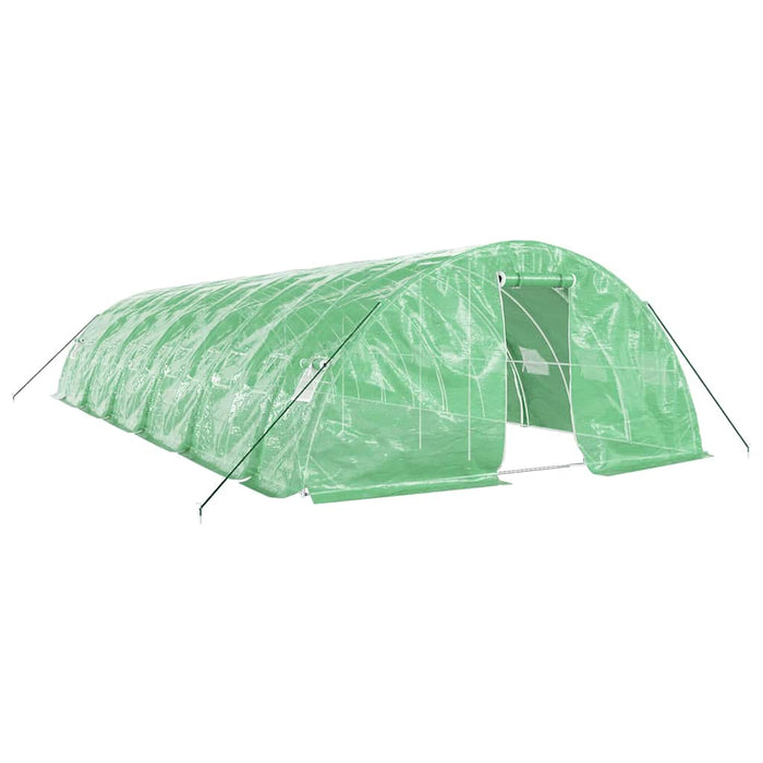 Seră cu cadru din oțel, verde, 60 m², 12x5x2,3 m - WALTI WALTI