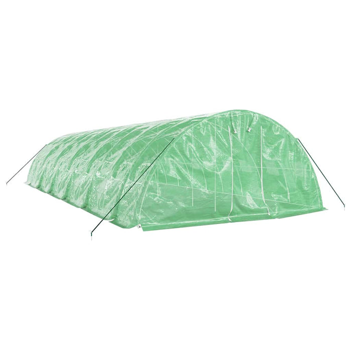 Seră cu cadru din oțel, verde, 60 m², 12x5x2,3 m - WALTI WALTI