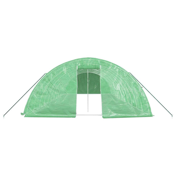 Seră cu cadru din oțel, verde, 60 m², 12x5x2,3 m - WALTI WALTI
