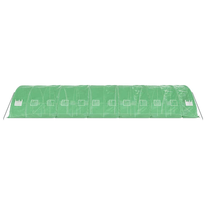 Seră cu cadru din oțel, verde, 60 m², 12x5x2,3 m - WALTI WALTI