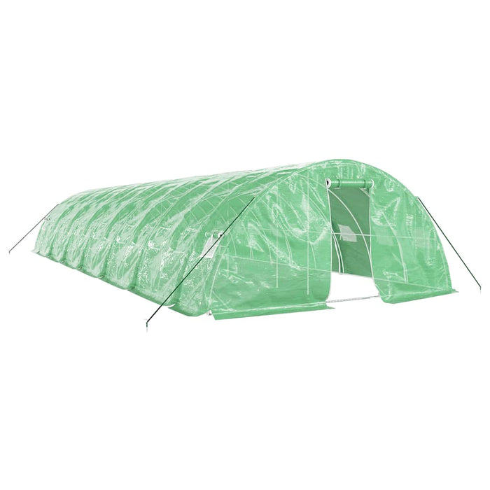 Seră cu cadru din oțel, verde, 70 m², 14x5x2,3 m - WALTI WALTI