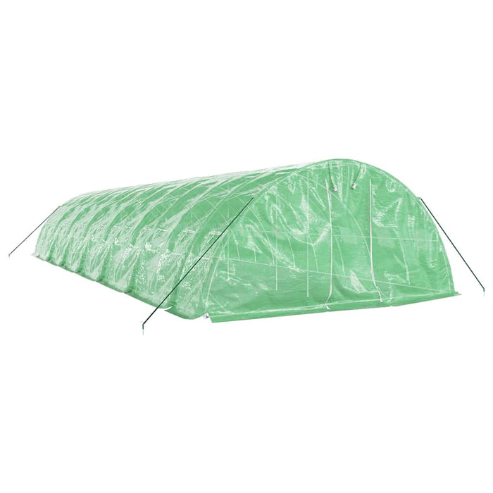 Seră cu cadru din oțel, verde, 70 m², 14x5x2,3 m - WALTI WALTI