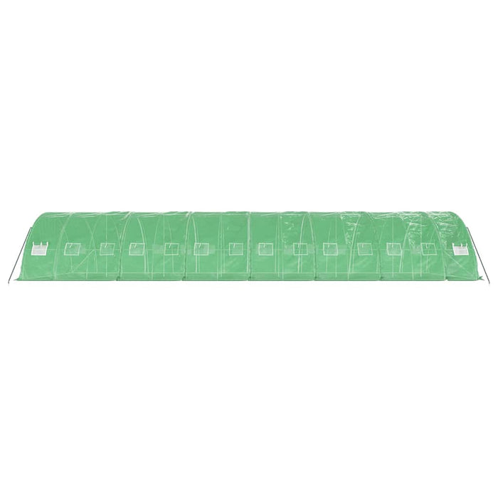 Seră cu cadru din oțel, verde, 70 m², 14x5x2,3 m - WALTI WALTI