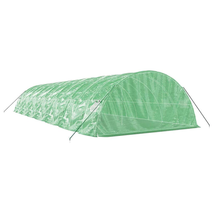 Seră cu cadru din oțel, verde, 70 m², 14x5x2,3 m - WALTI WALTI