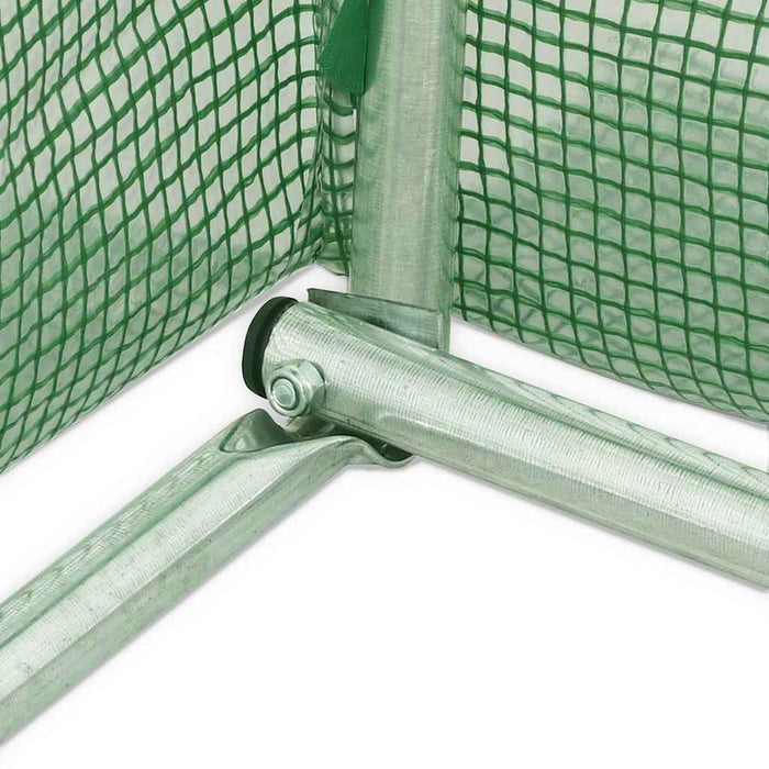 Seră cu cadru din oțel, verde, 70 m², 14x5x2,3 m - WALTI WALTI