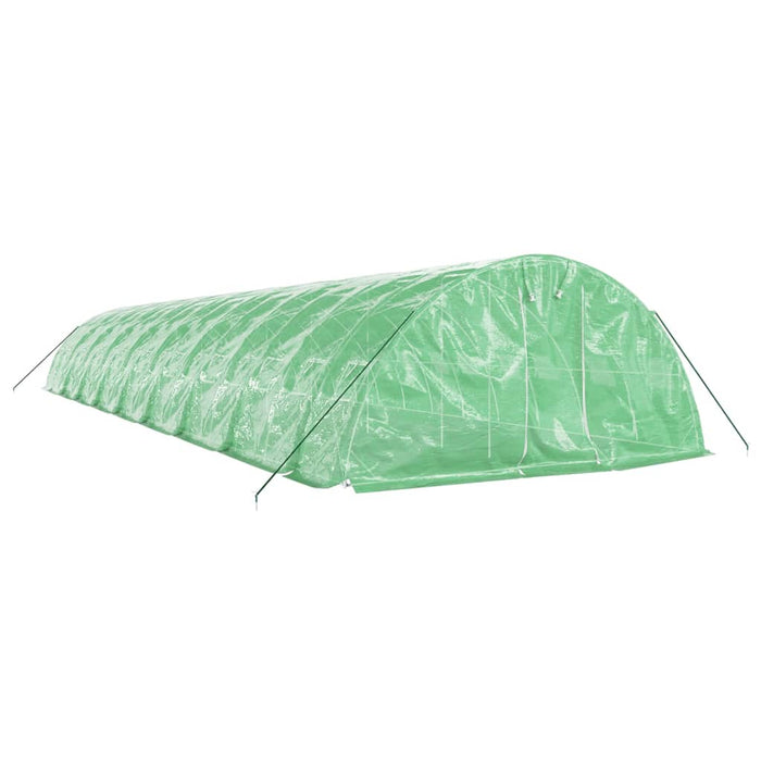 Seră cu cadru din oțel, verde, 90 m², 18x5x2,3 m - WALTI WALTI