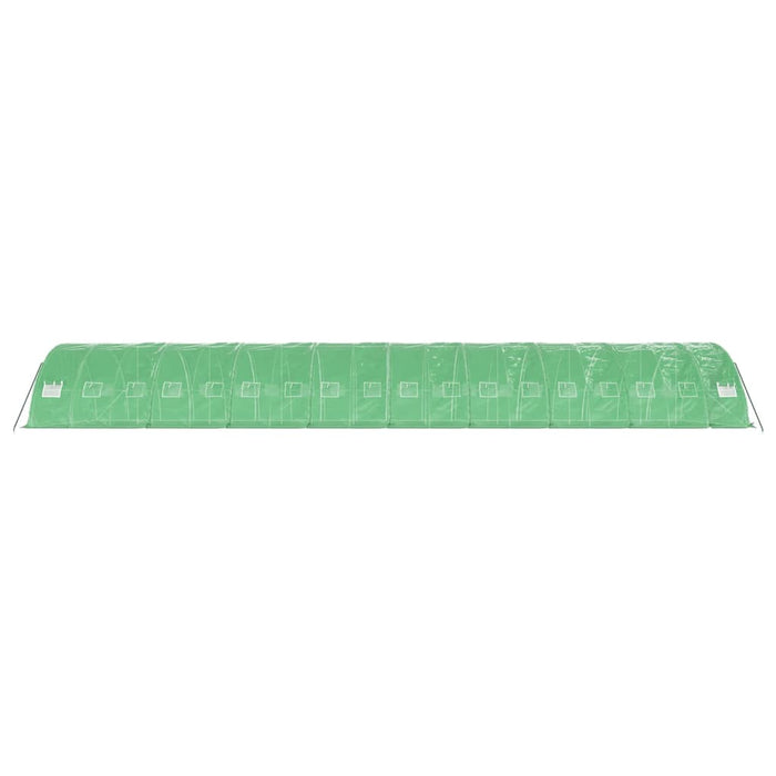 Seră cu cadru din oțel, verde, 90 m², 18x5x2,3 m - WALTI WALTI