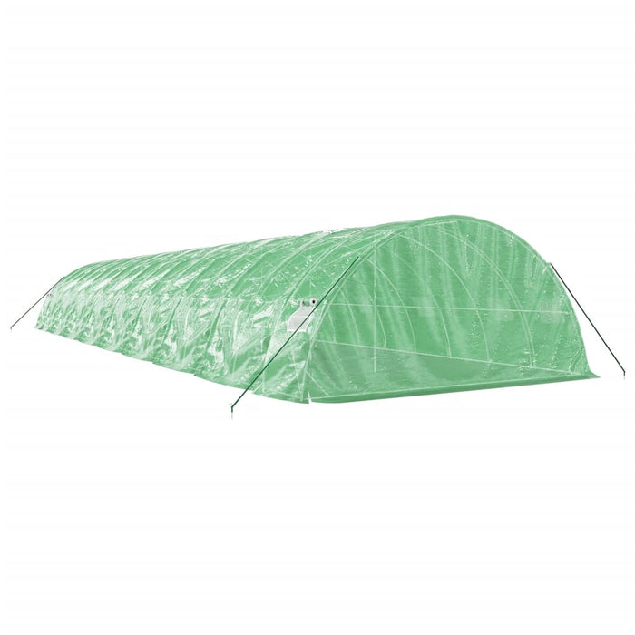 Seră cu cadru din oțel, verde, 90 m², 18x5x2,3 m - WALTI WALTI