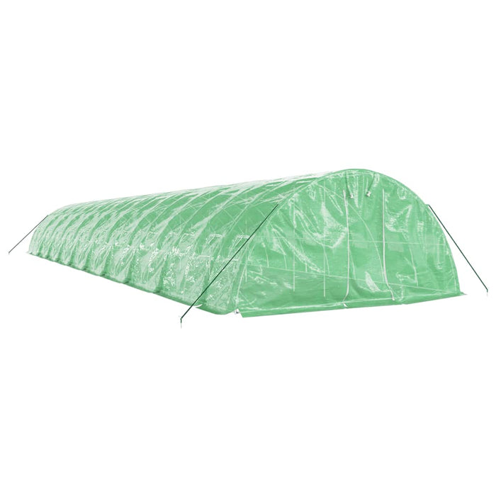 Seră cu cadru din oțel, verde, 100 m², 20x5x2,3 m - WALTI WALTI